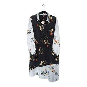 Vince Camuto Long Sleeve Asymmetrical Dress (1X)